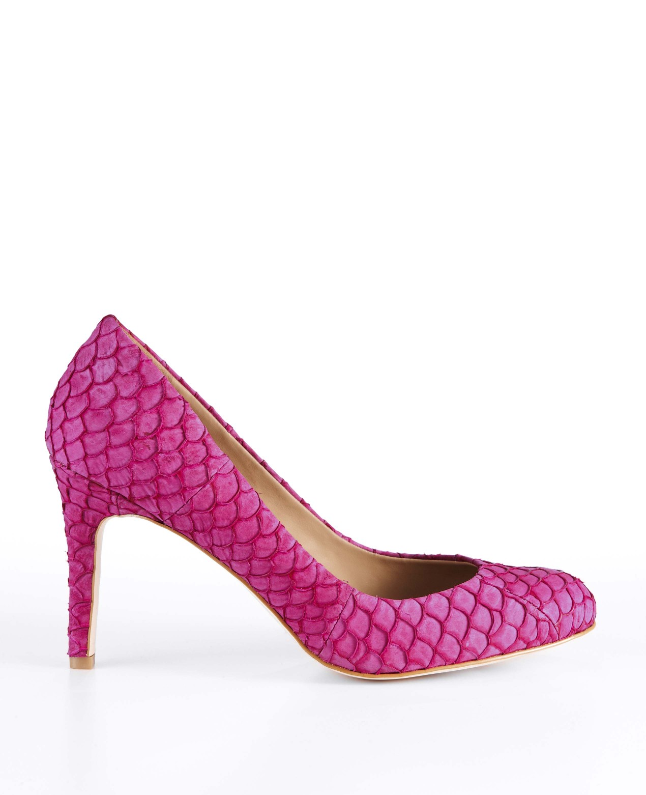 Ann Taylor Perfect Exotic Embossed Leather Pumps in Pink (ardent ...