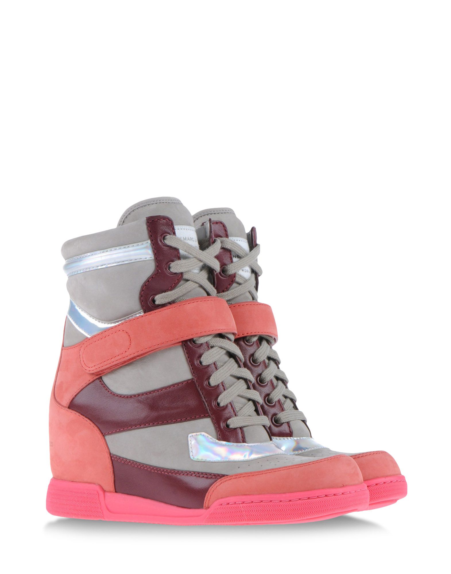 Marc by marc jacobs Wedge Trainer in Pink | Lyst