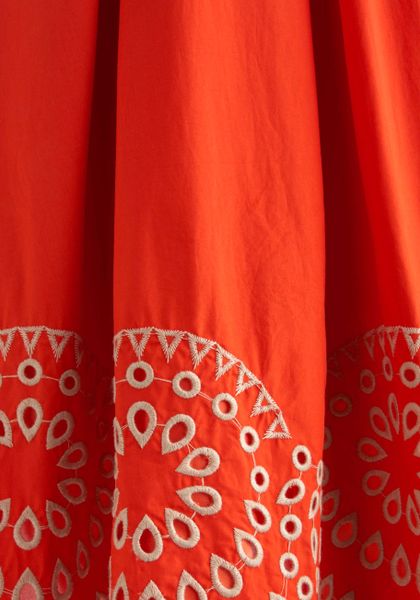 Modcloth Orange Rush Dress in Orange | Lyst