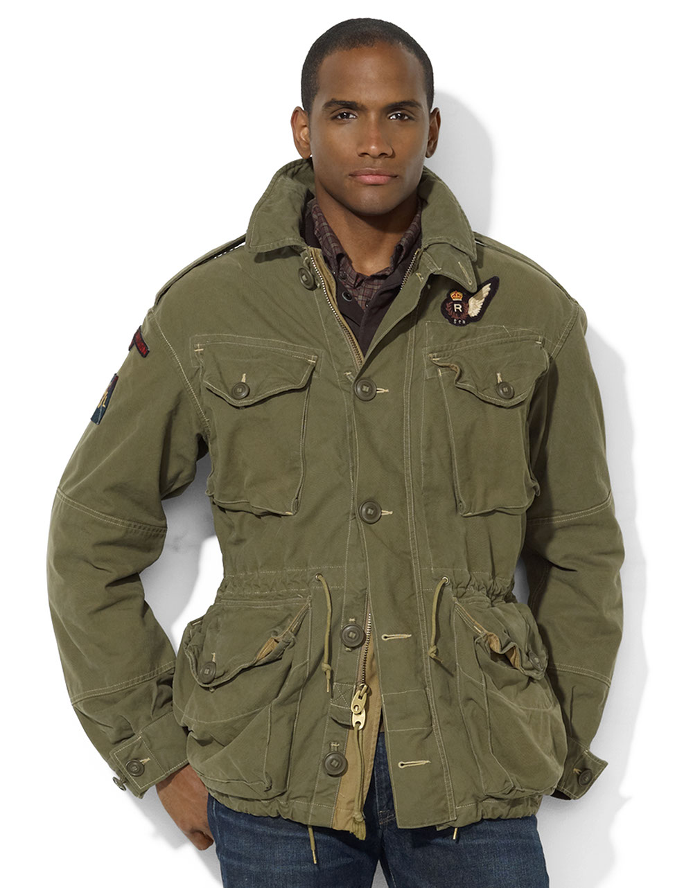 Polo ralph lauren Military Twill Combat Jacket for Men | Lyst