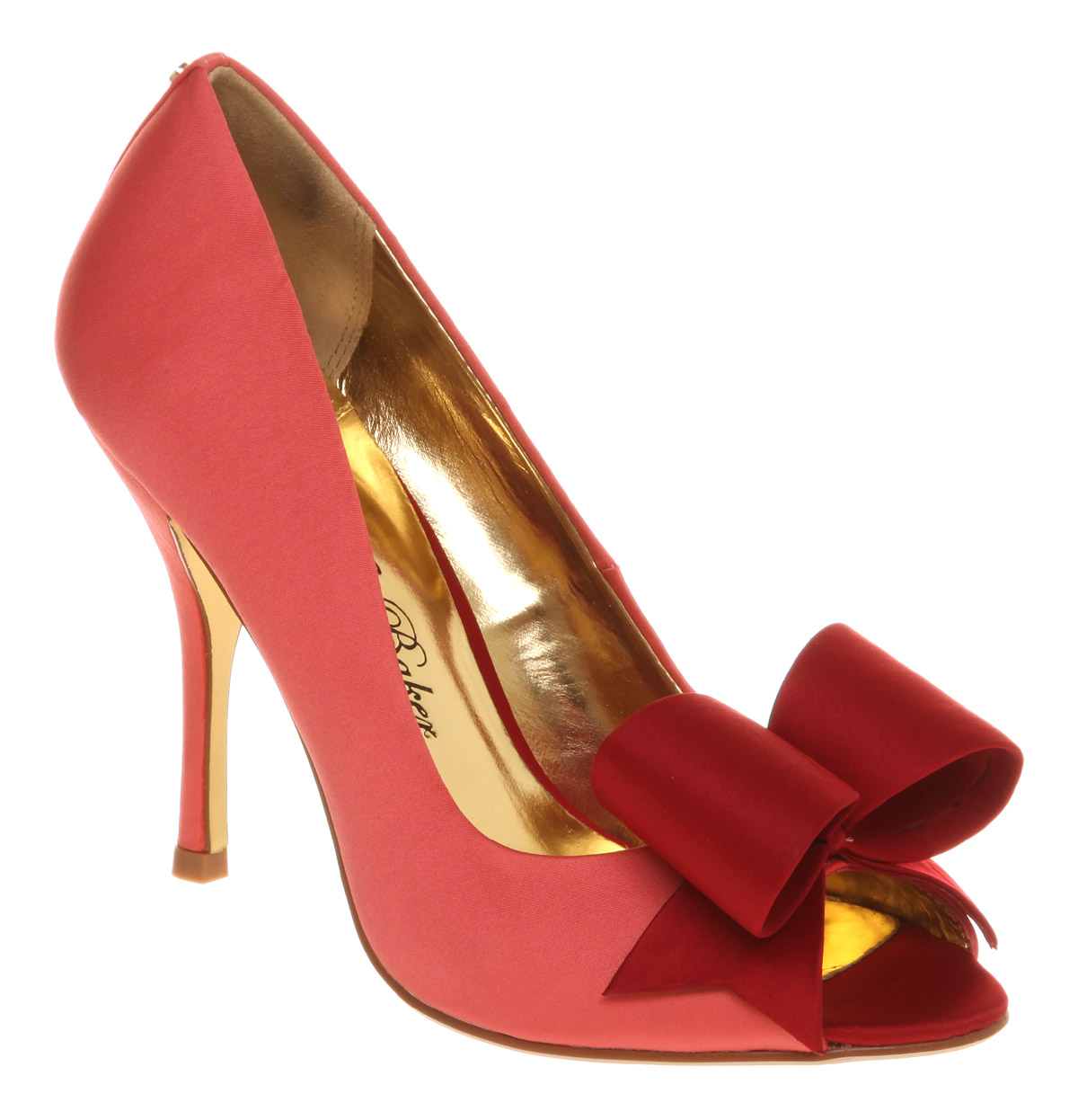 Lyst - Ted baker Peep Toe Court Shoe in Pink