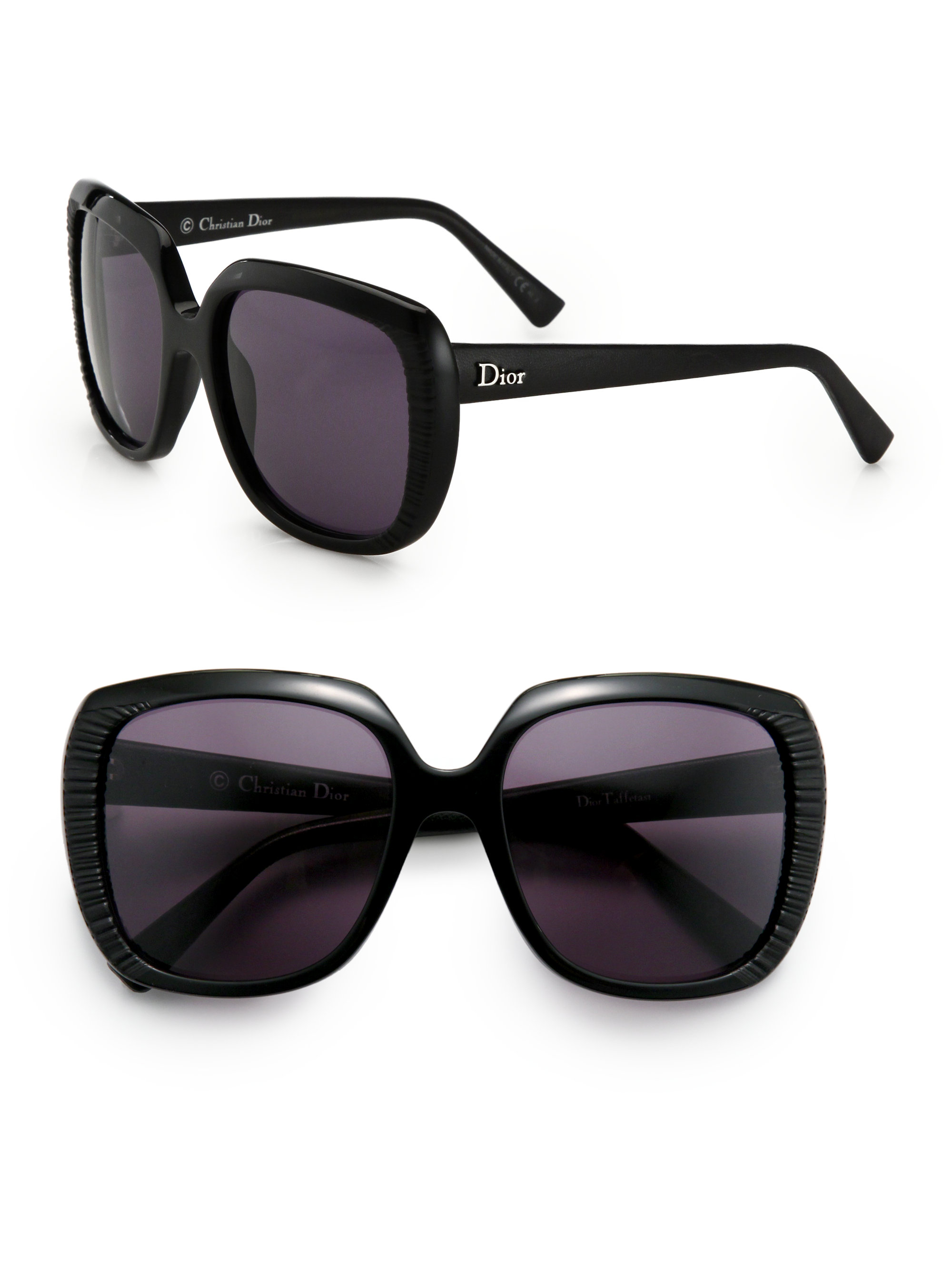 Lyst - Dior Taffetas Square Sunglasses in Black