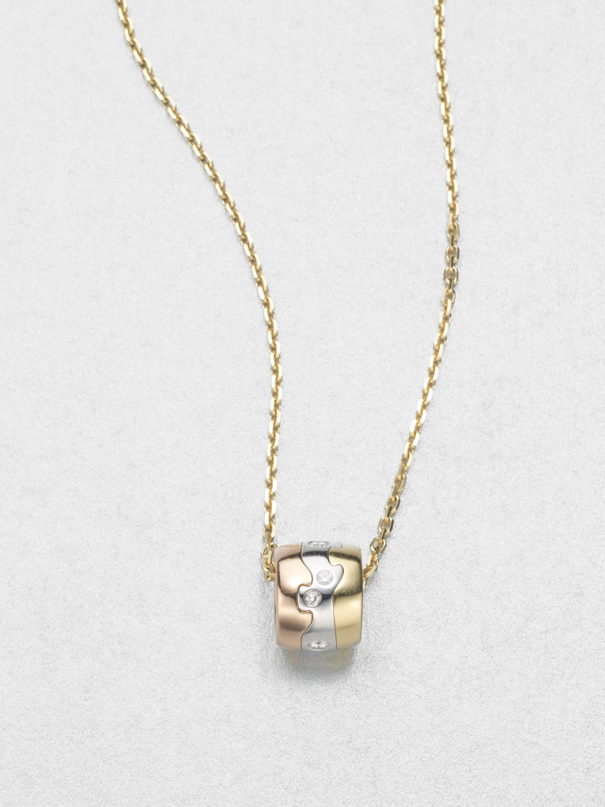 Lyst - Georg Jensen White Gold Necklace in Metallic