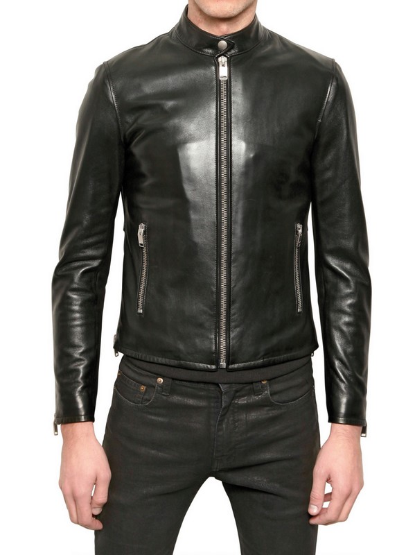 Saint Lau Nappa Leather Jacket In Black For Men Lyst Gallery