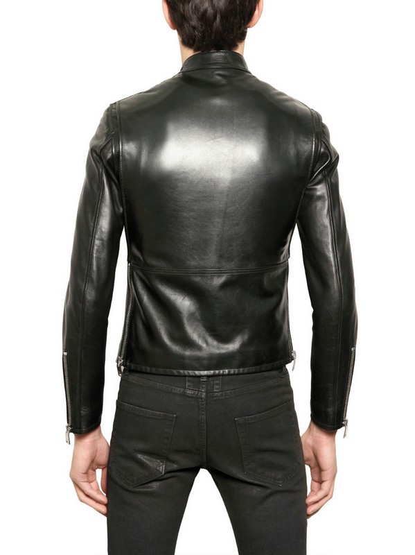 Saint Lau Nappa Leather Jacket In Black For Men Lyst Gallery