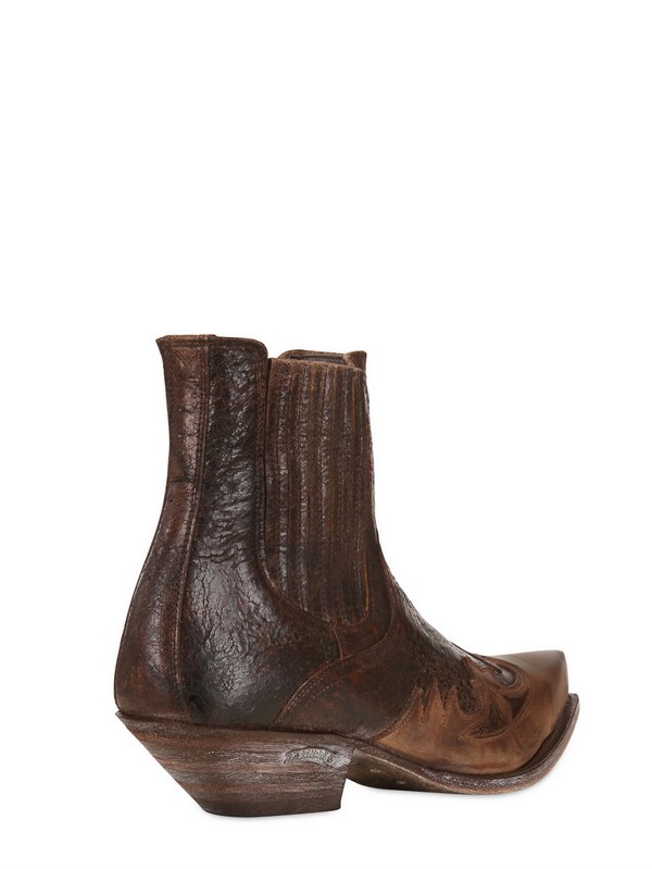 Lyst - Sendra Leather Texano Ankle Boots in Brown