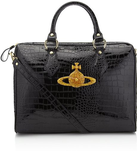 Vivienne Westwood Patent Bag in Black | Lyst