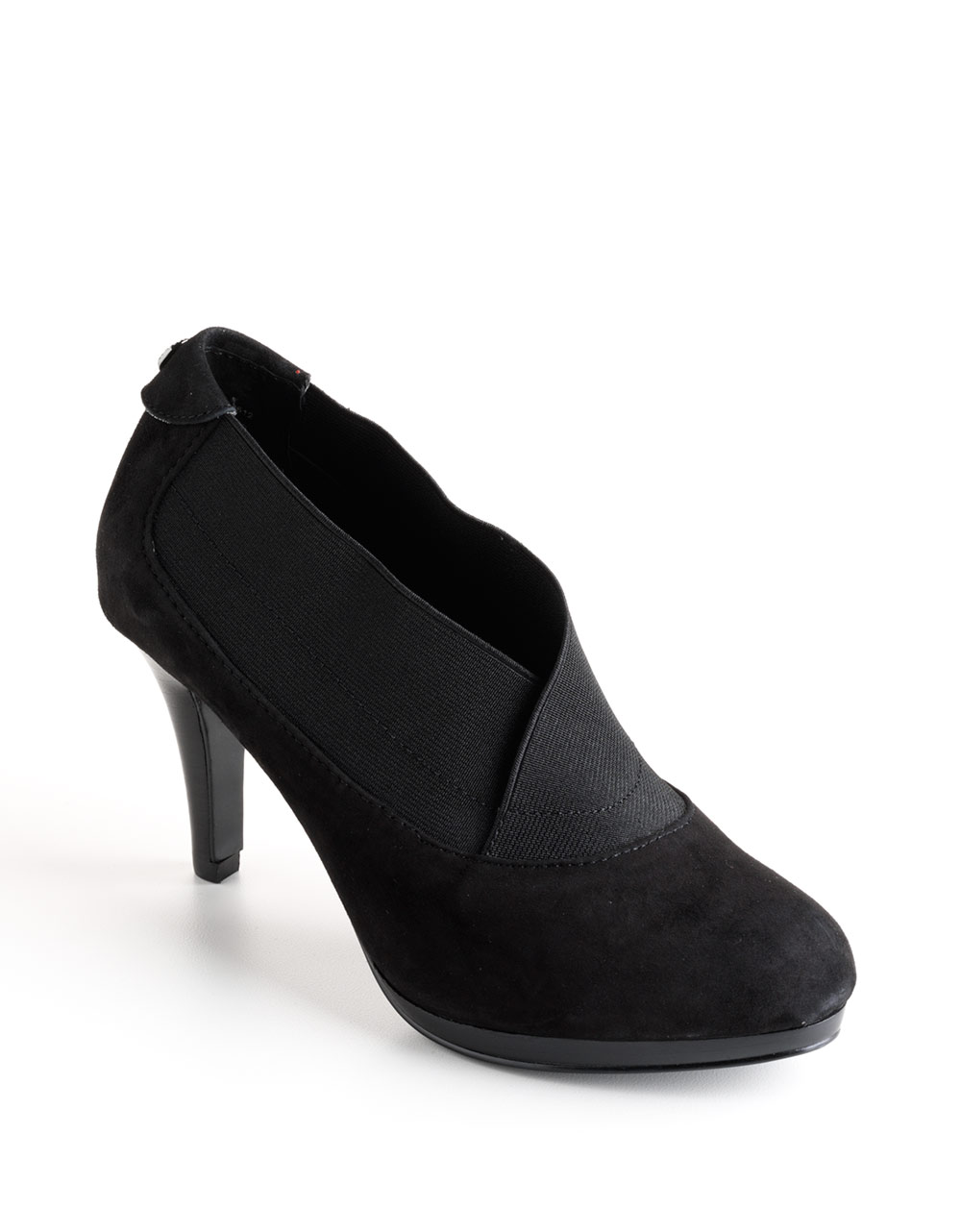 Anne Klein Wava Suede Platform Ankle Boots in Black - Lyst