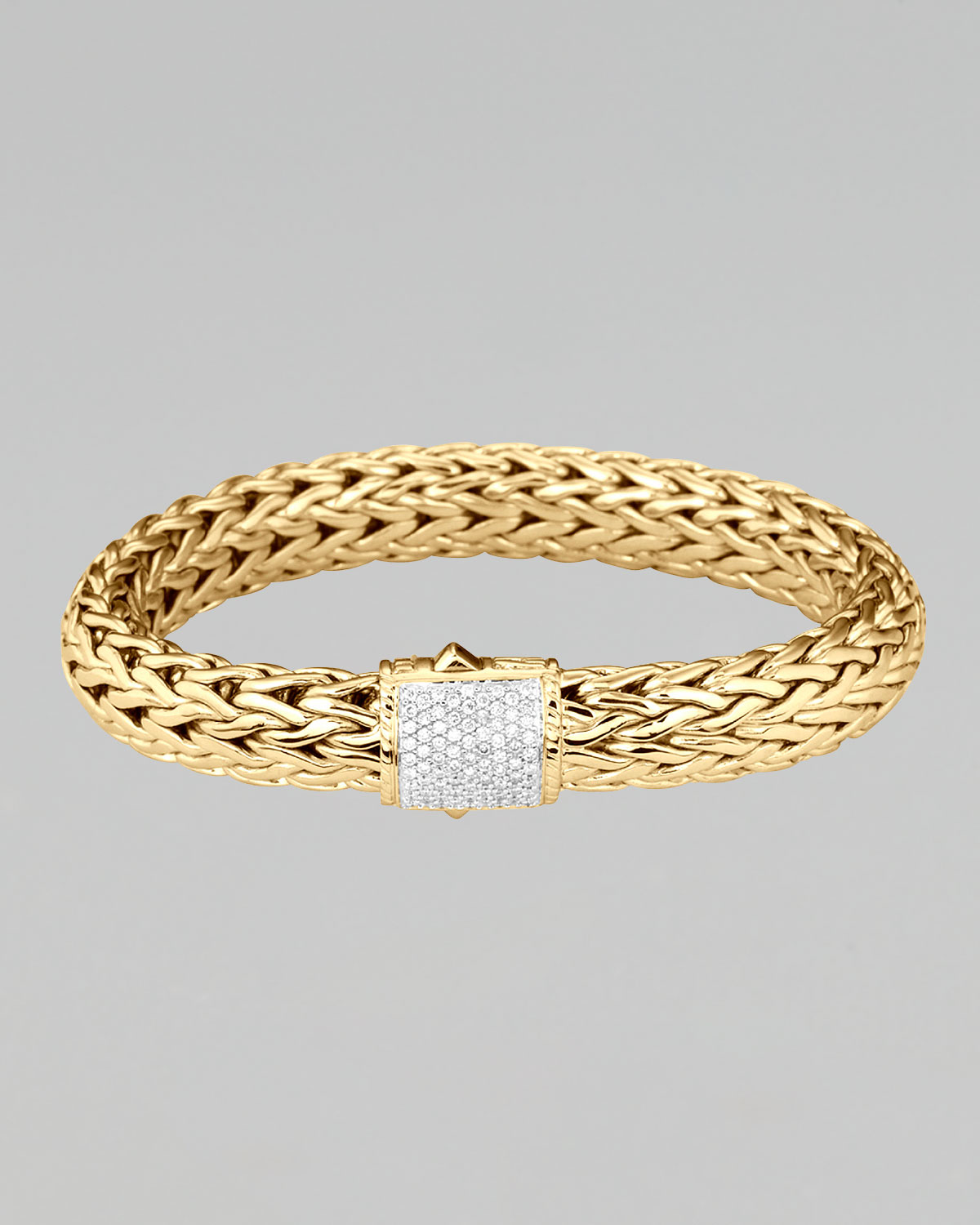 Lyst John Hardy Clic Chain Gold Diamond Bracelet In Metallic Gallery