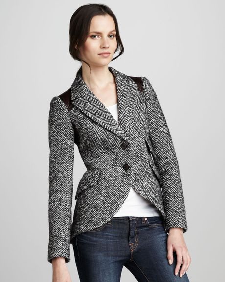 Smythe Equestrian Blazer in Gray | Lyst