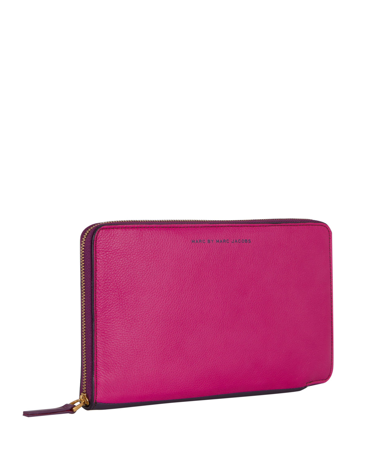 Lyst - Marc By Marc Jacobs Pink Sophisticato Leather Travel Wallet in ...