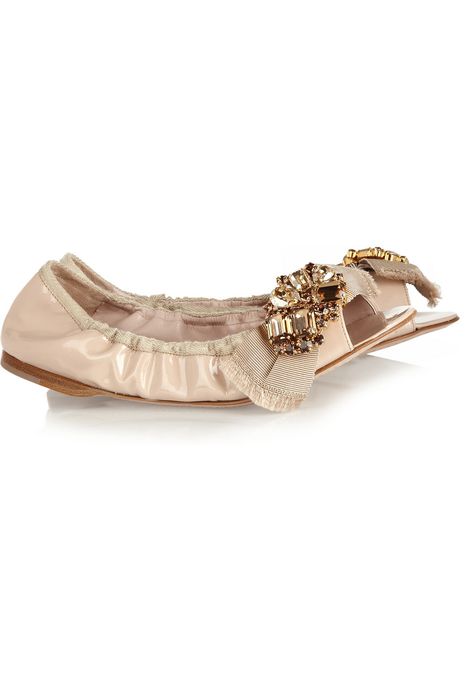 miu miu pink ballet flats