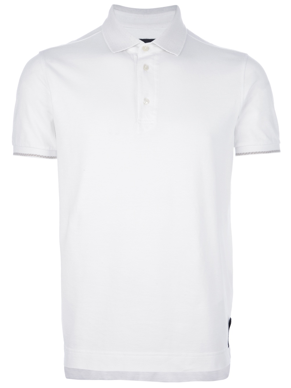 Fendi Slim Fit Polo Shirt in White for Men | Lyst