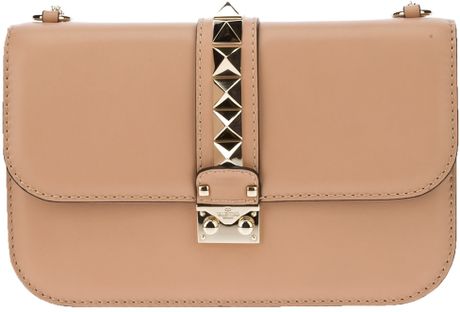 Valentino Studded Clutch in Beige (nude) - Lyst