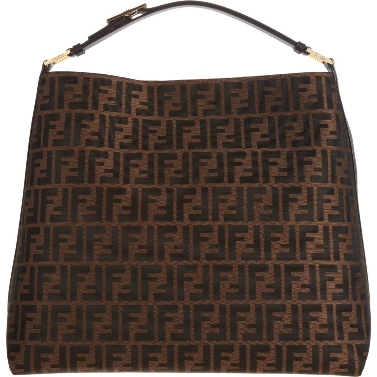 Fendi Zucca Hobo Bag In Brown Lyst Gallery
