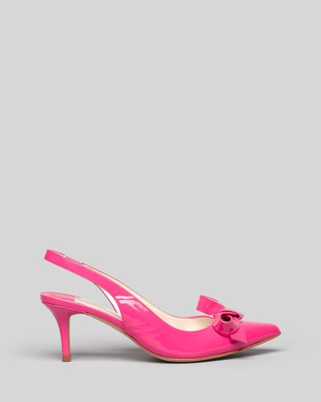 Ivanka Trump Pointed Toe Slingback Pumps Lovely in Pink (new hot pink ...