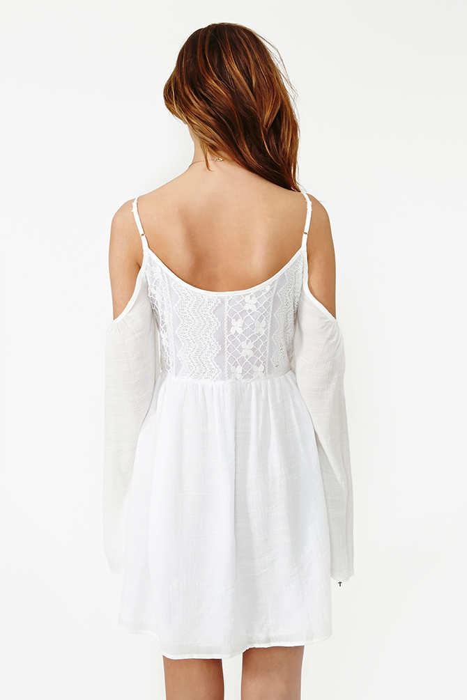 Lyst Nasty Gal Meadow Crochet Dress White in White