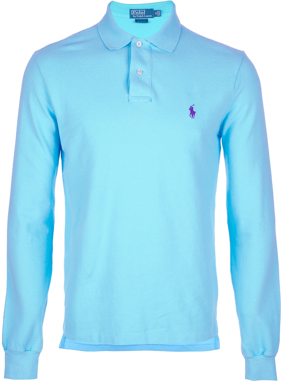 Polo ralph lauren Long Sleeve Polo Shirt in Blue for Men | Lyst