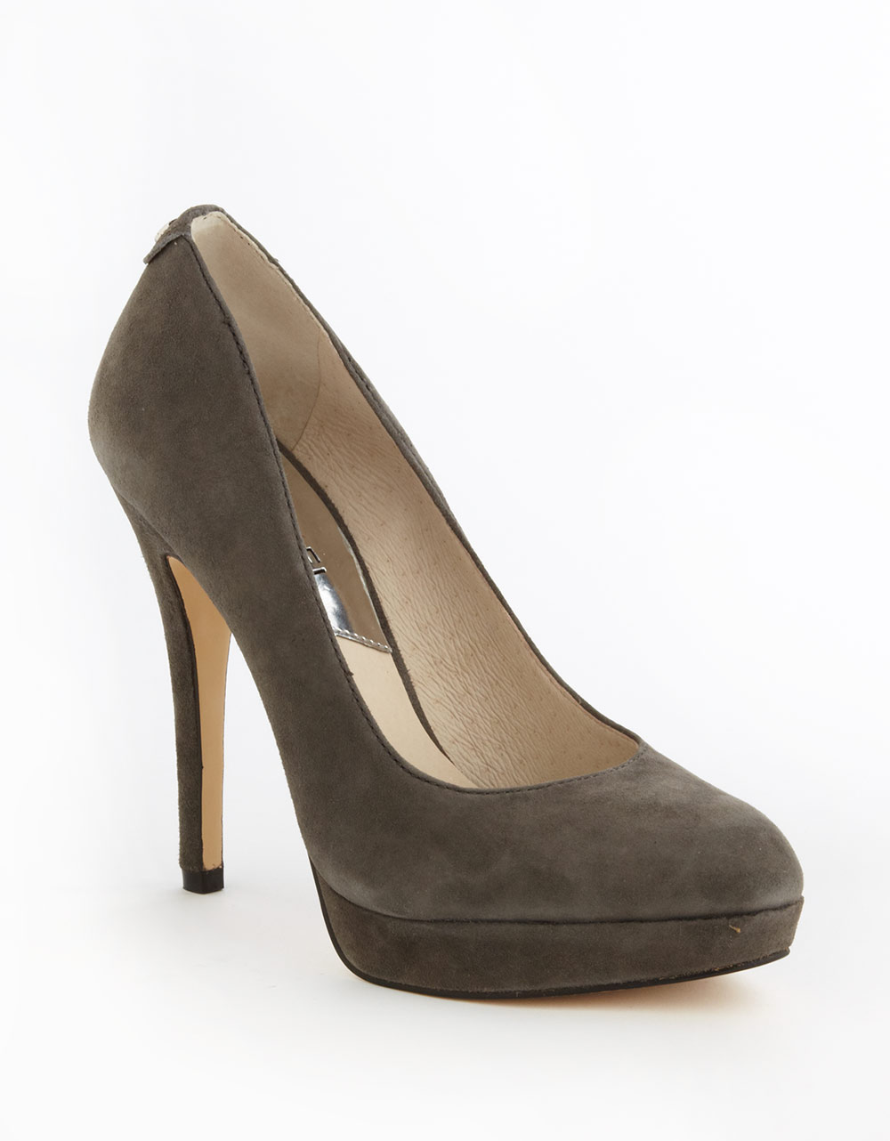 Michael Michael Kors York Suede Platform Pumps in Green (grey suede) | Lyst