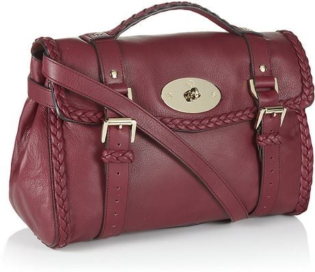 Mulberry Woven Trim Alexa Bag in Purple (berry) | Lyst