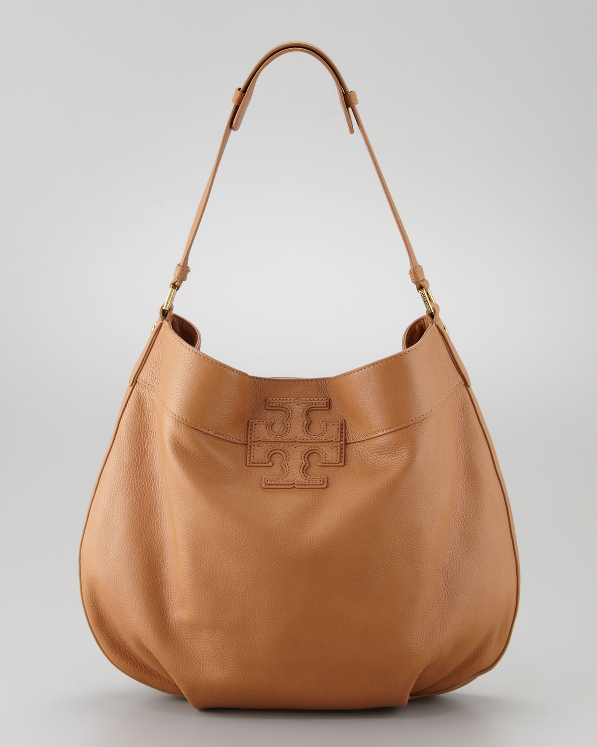 Lyst - Tory Burch Stacked T Hobo Bag In Tan in Brown