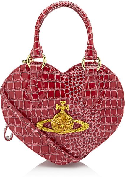 Vivienne Westwood Chancery Heart Handbag in Red (gold) | Lyst