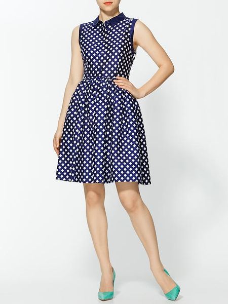 Kate Spade Addison Dress in Blue (french navy spring gingham) | Lyst