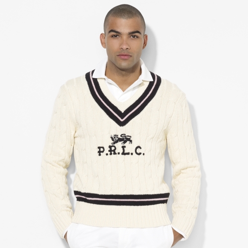 ralph lauren v neck jumper men's