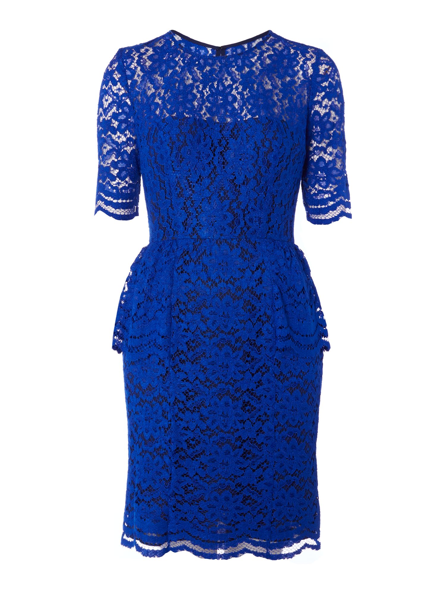 Whistles Gloria Lace Dress in Blue | Lyst