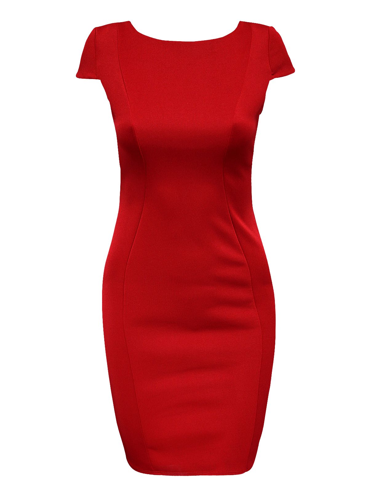 Jane Norman Seamed Dress in Red | Lyst
