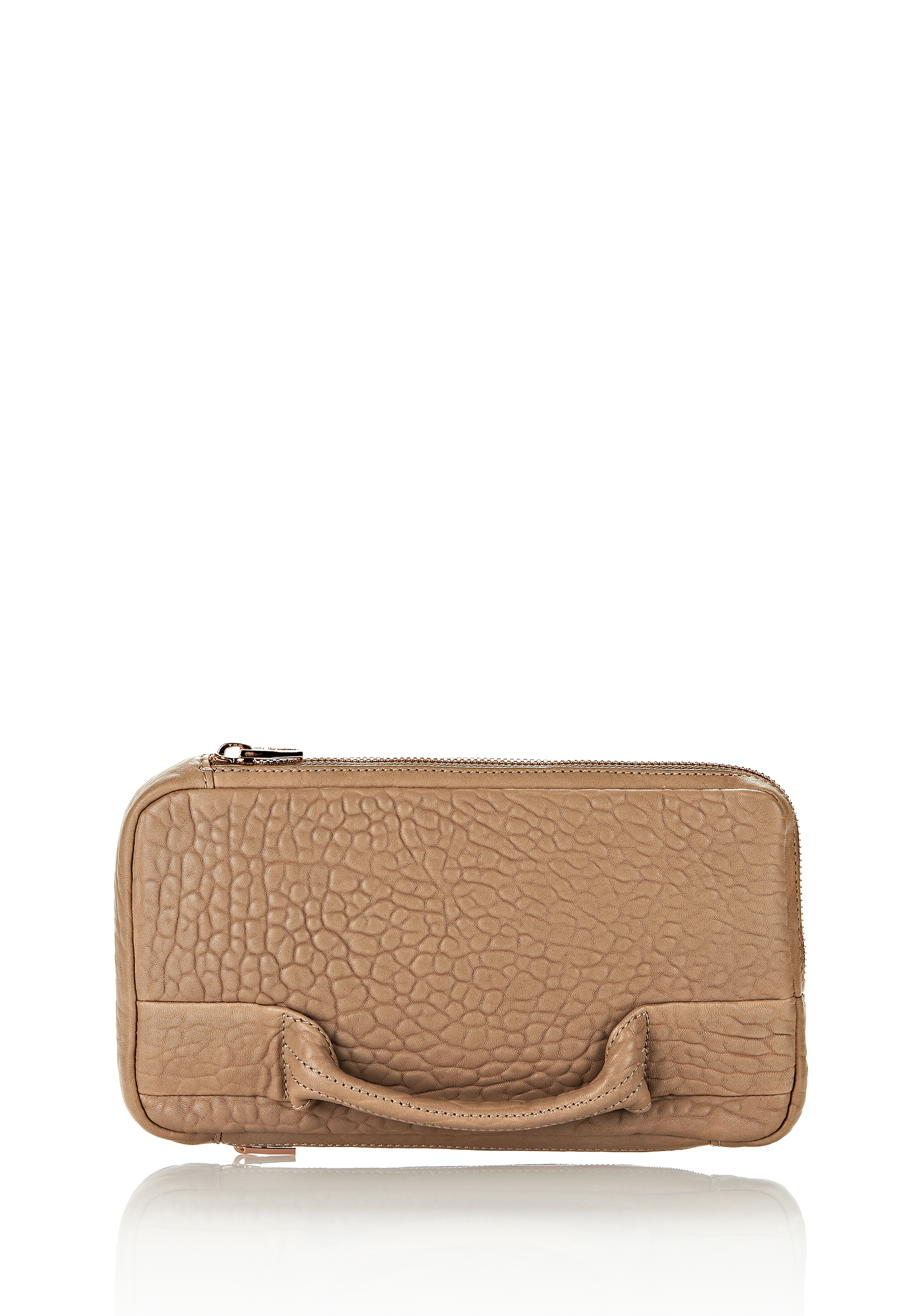Lyst - Alexander Wang Soft Clutch in Latte Dumbo with Rosegold in Brown