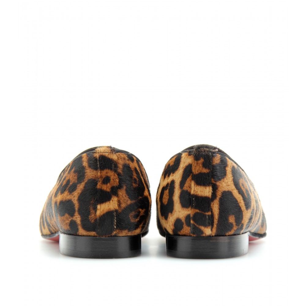 Christian louboutin Henriette Haircalf Slipperstyle Loafers in ...  