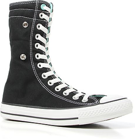 Converse The Chuck Taylor All Star Knee Hi Sneaker in Black in Black | Lyst