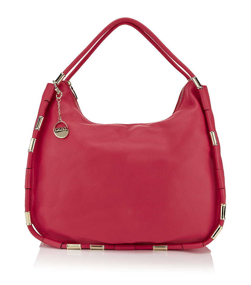 Dkny Crosby Hobo Bag in Pink (gold) | Lyst