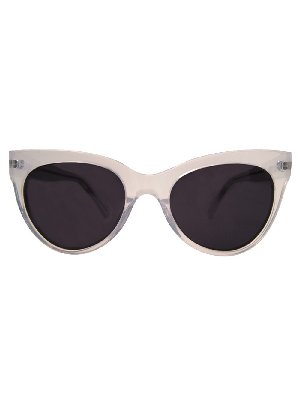 Norma kamali Square Cat Eye Sunglasses Clear in Black | Lyst
