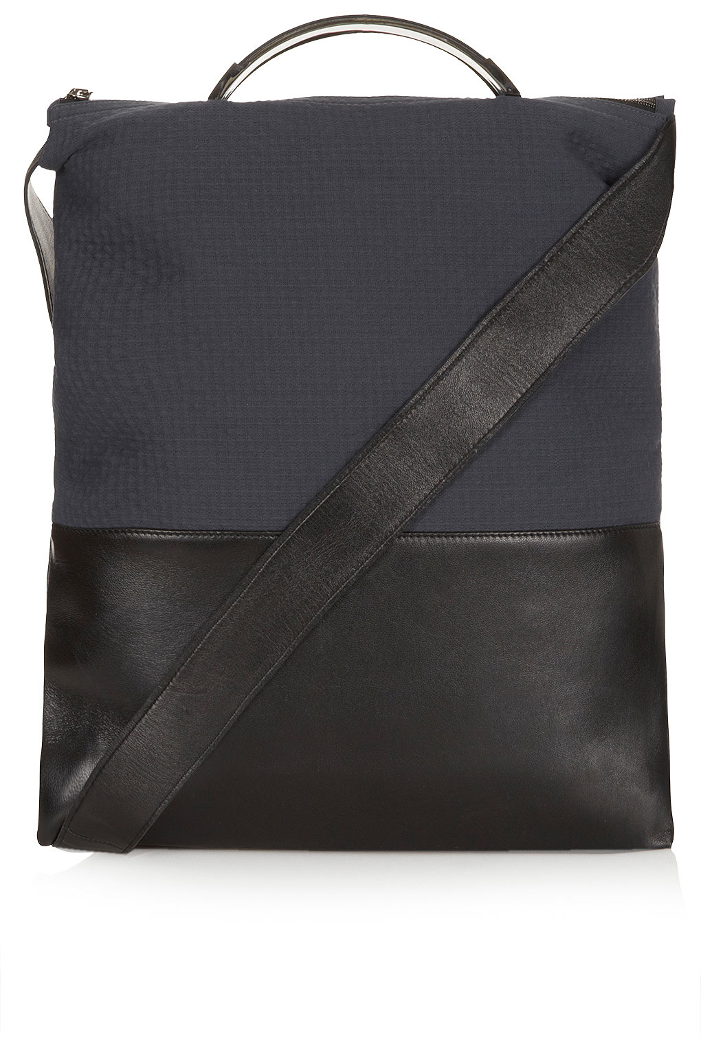 Fold Over Tote Bag in Black Lyst