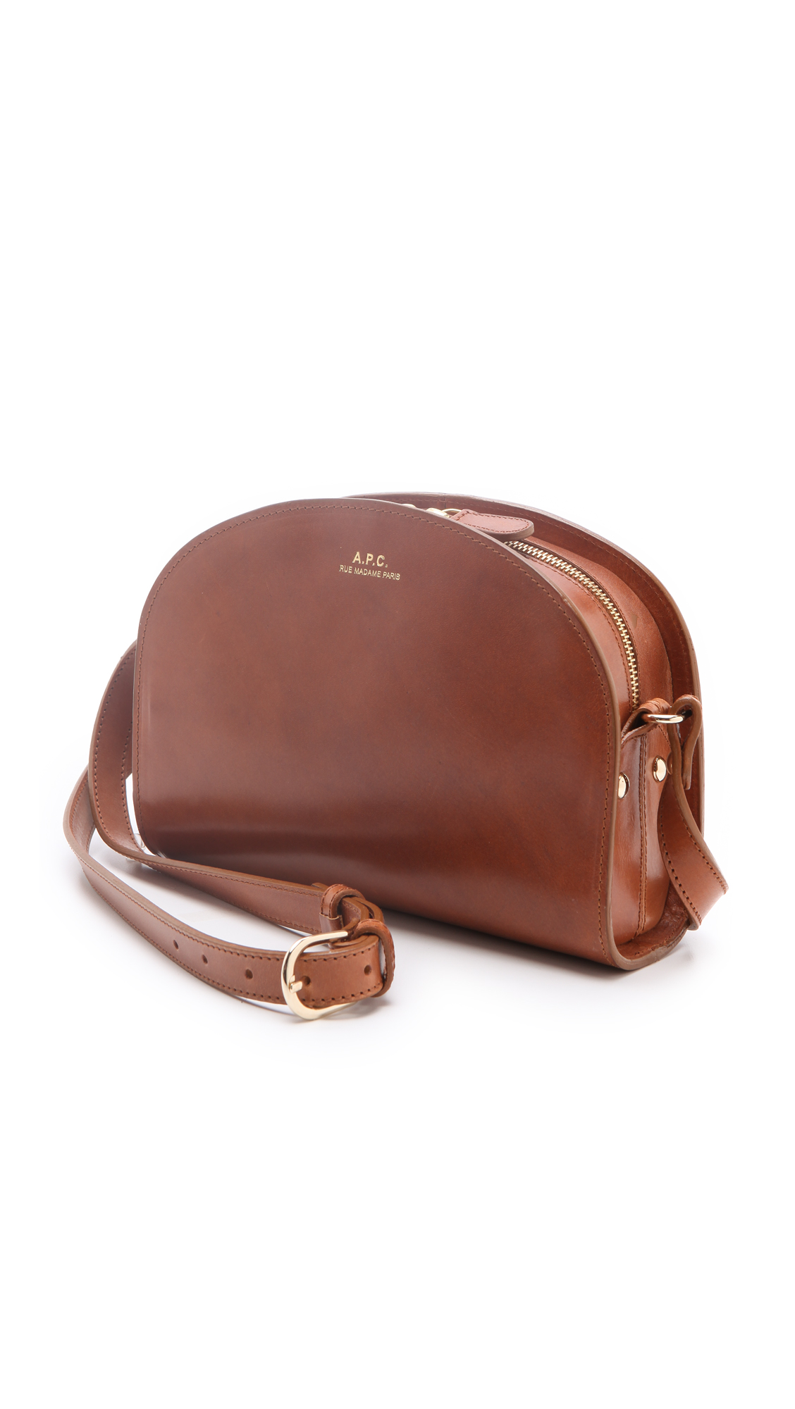 Lyst - A.P.C. Half Moon Handbag in Brown