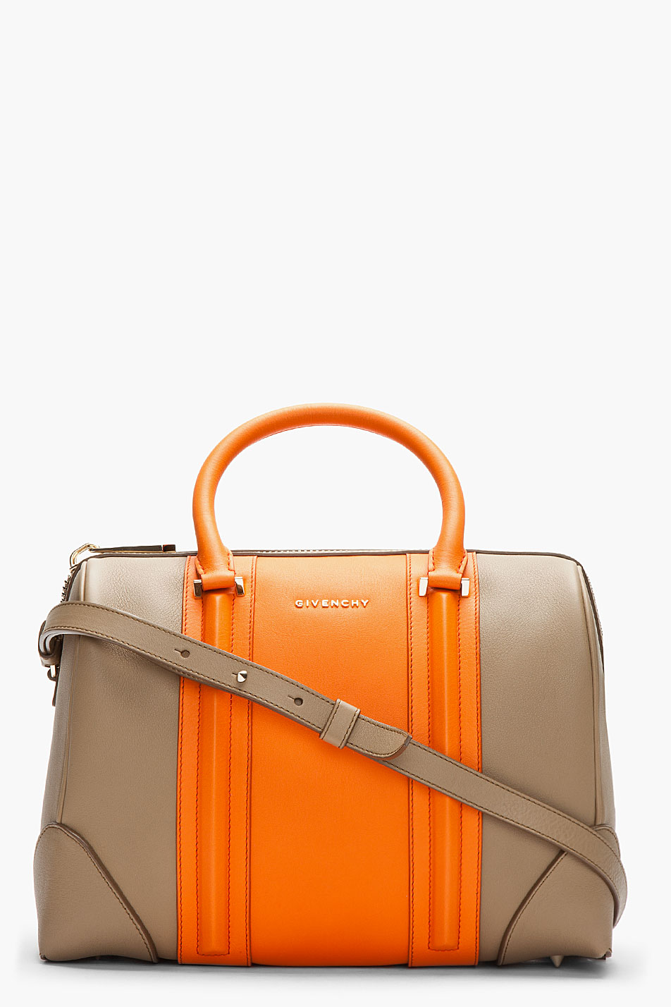 Lyst Givenchy New Line Bi Color Tote in Orange