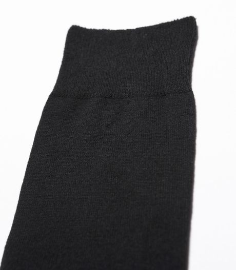 Zara Plain Cotton Socks in Black for Men | Lyst