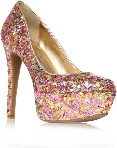 Jessica Simpson Devin2 in Gold (pink) | Lyst