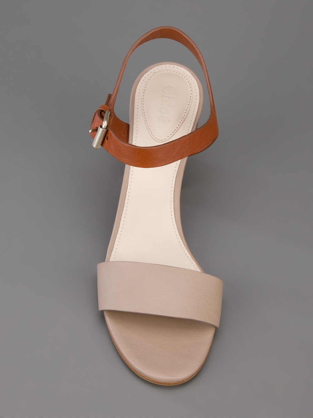 chloe soft tan sandals