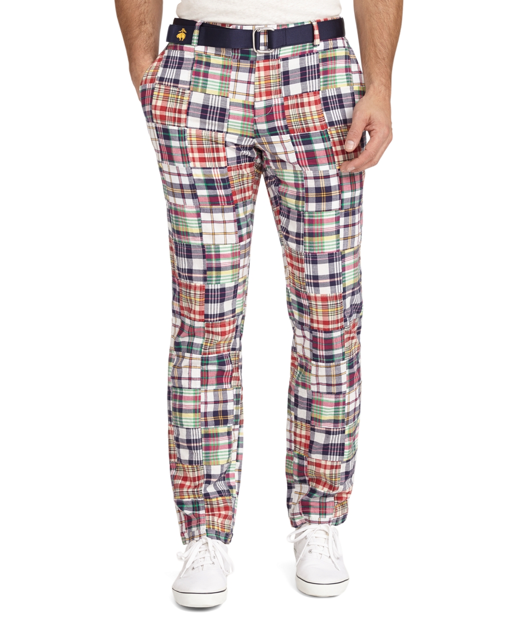 patchwork pants mens