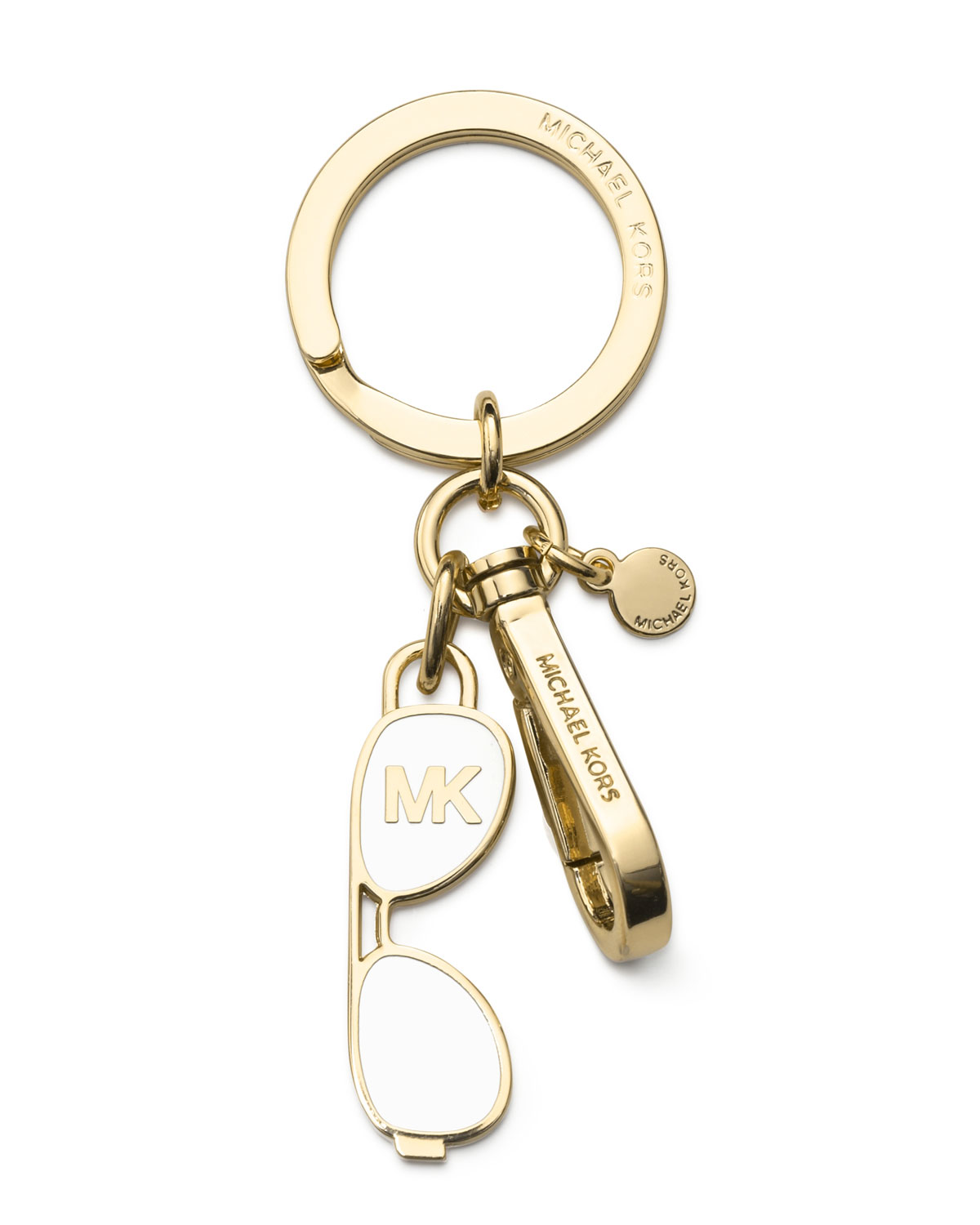 Michael Michael Kors Sunglasses Key Fob in Gold (white) | Lyst