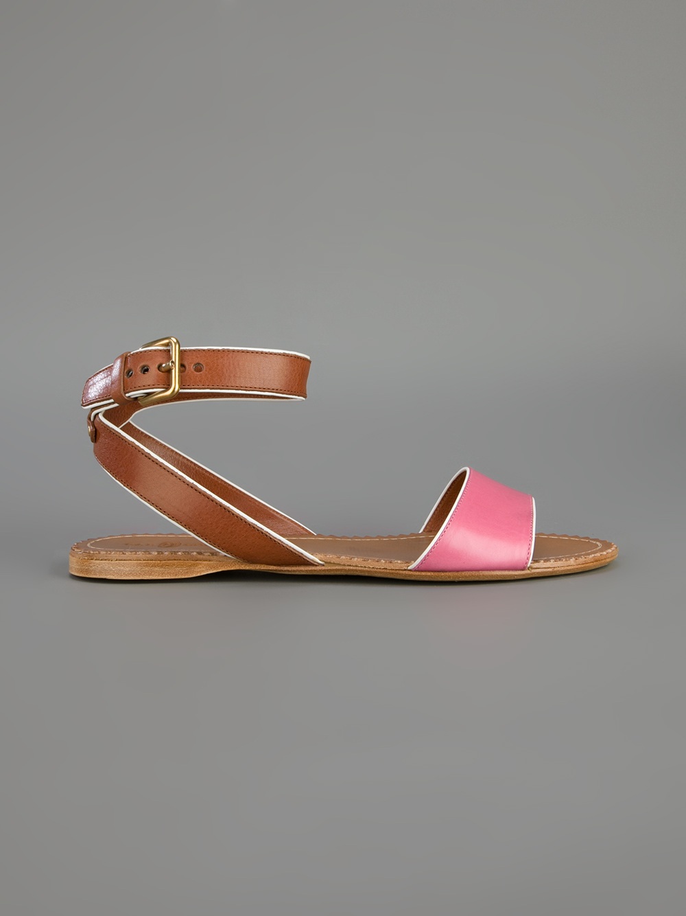 Car shoe Flat Sandals in Pink | Lyst