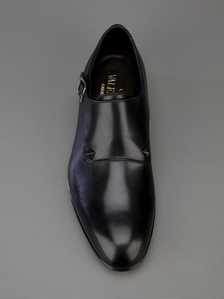 Valentino Buckle Shoe in Black for Men | Lyst