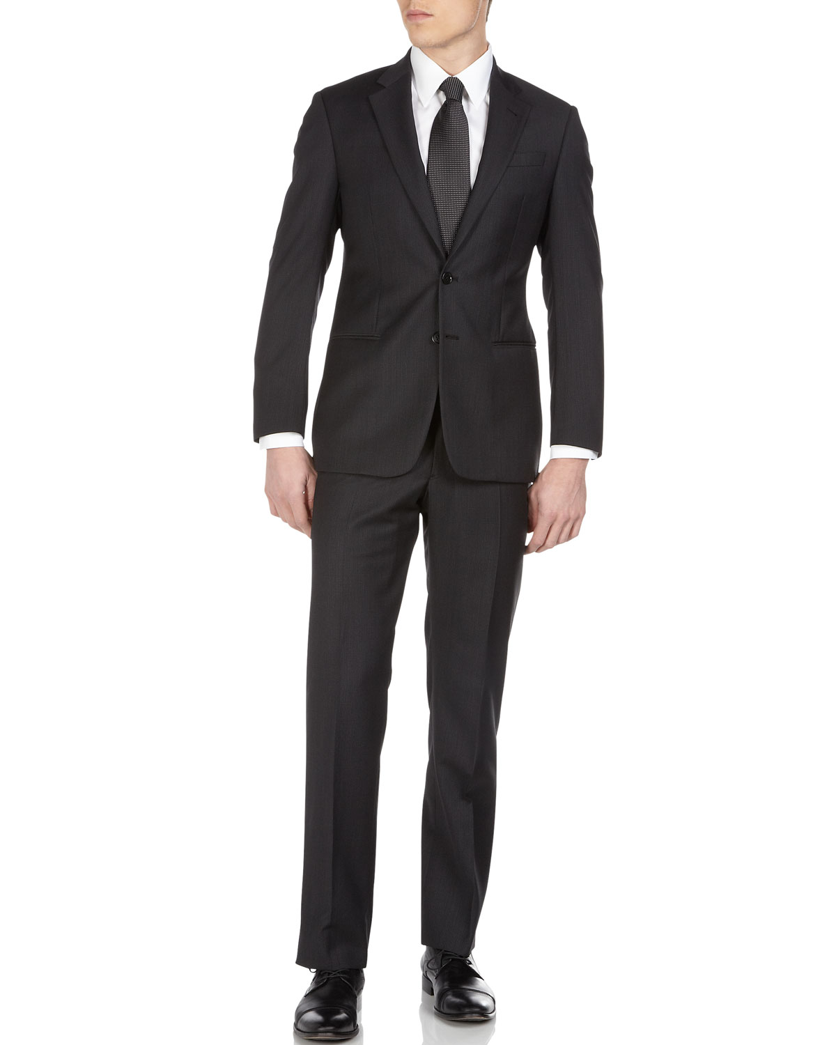 Armani Blackberry Twopiece Suit in Black for Men (blackberry) | Lyst