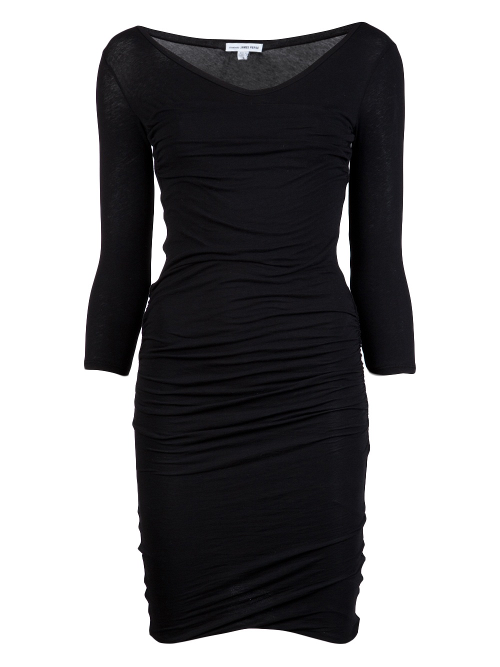 James perse Multi Layer Dress in Black | Lyst