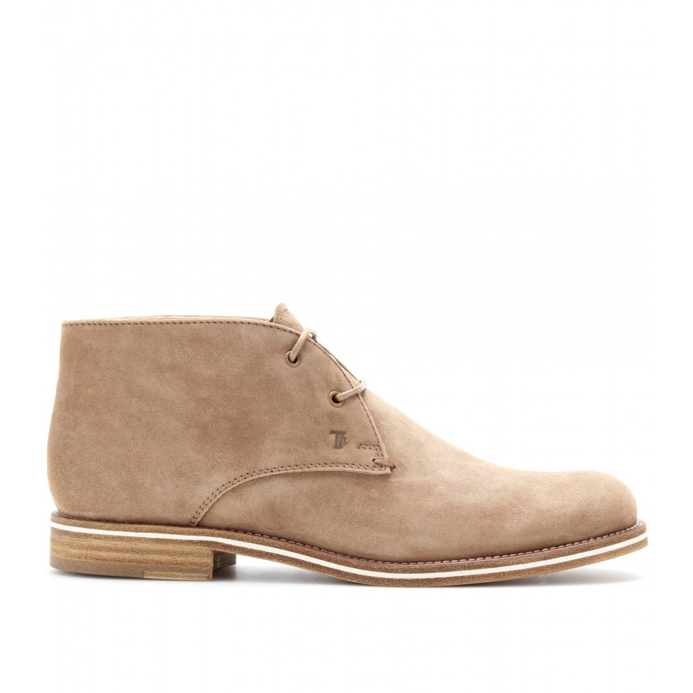 tod's desert boots in suede