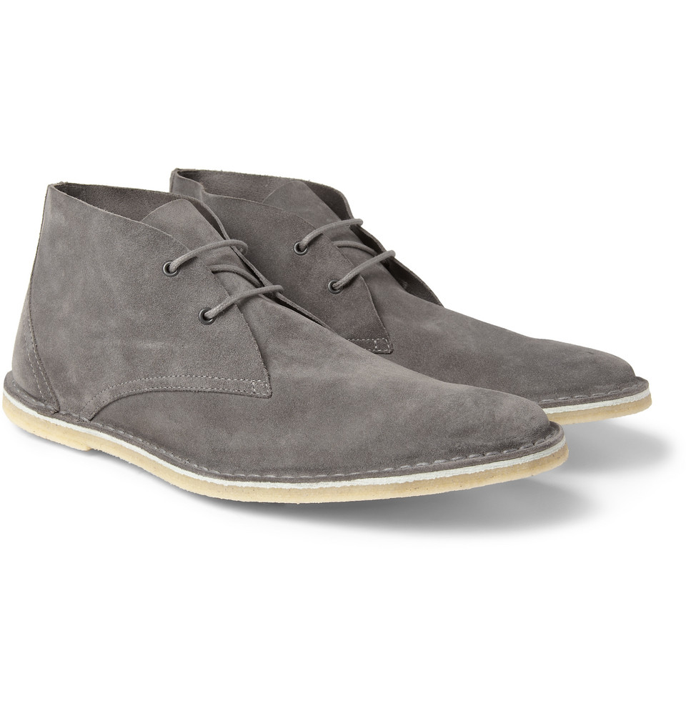 Pierre Hardy Suede Chukka Boots in Gray for Men | Lyst