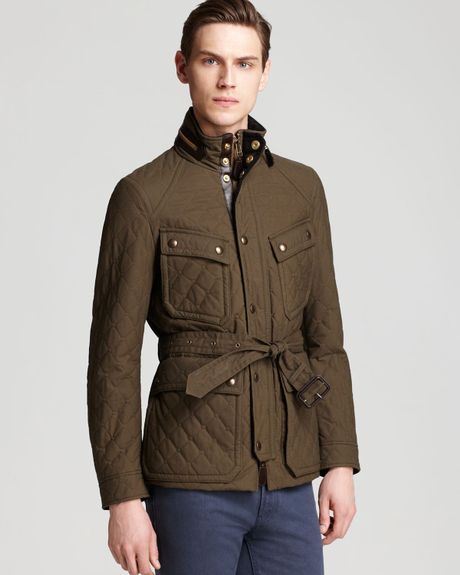 Burberry London Shackleton Waxed Hooded Jacket in Brown for Men ...